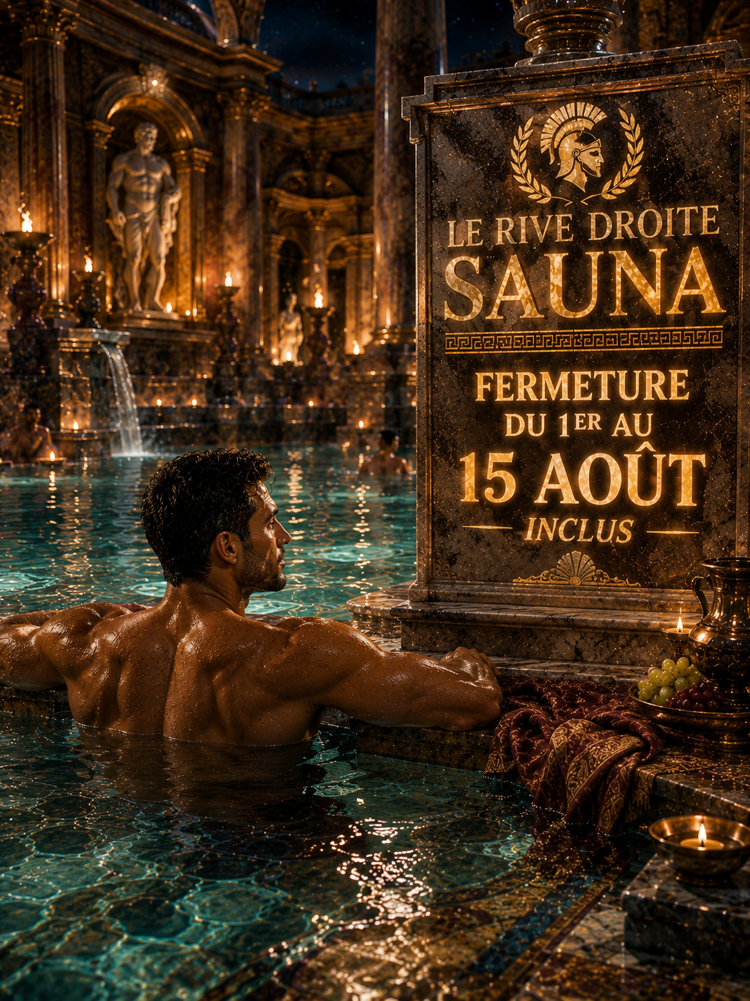 Sauna Le Rive Droite, pour l'homme